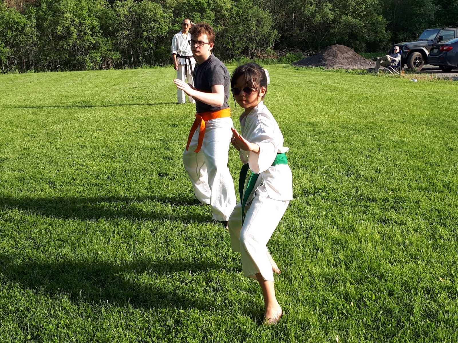 picture of students training